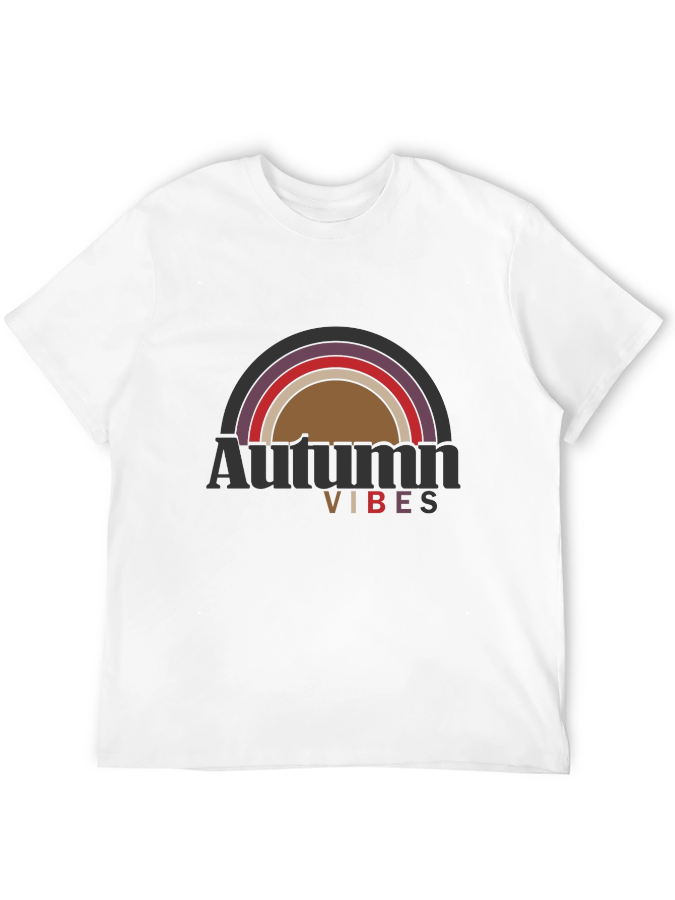 Autumn Vibes Graphic T-Shirt - Black