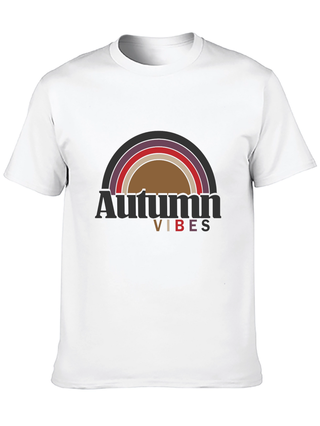 Autumn Vibes Graphic T-Shirt - Black
