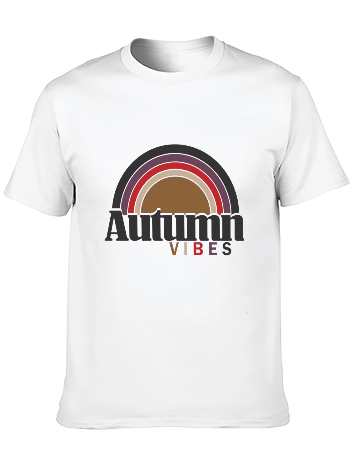 Autumn Vibes Graphic T-Shirt - Black