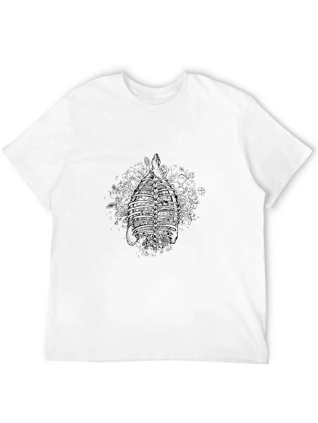 Black Ribcage Graphic Tee - Mens Unique Design
