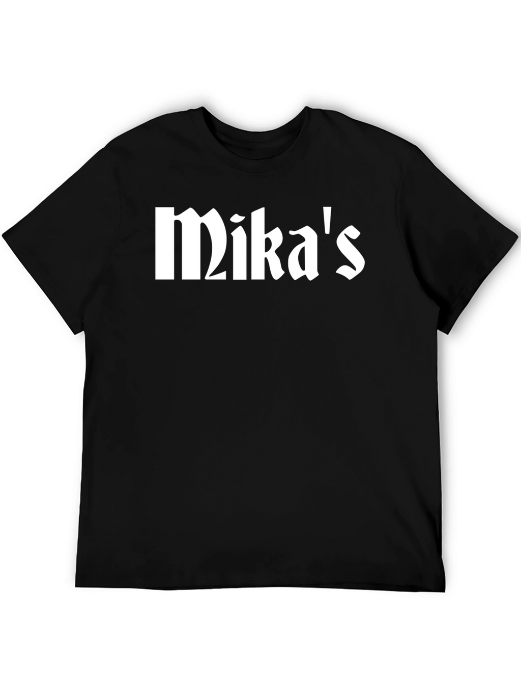 Mikas Custom Name T-Shirt - Black