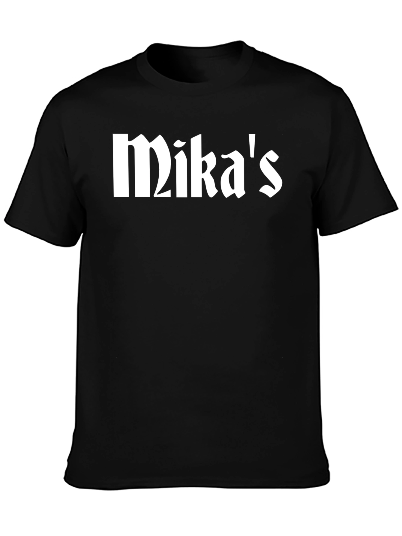 Mikas Custom Name T-Shirt - Black