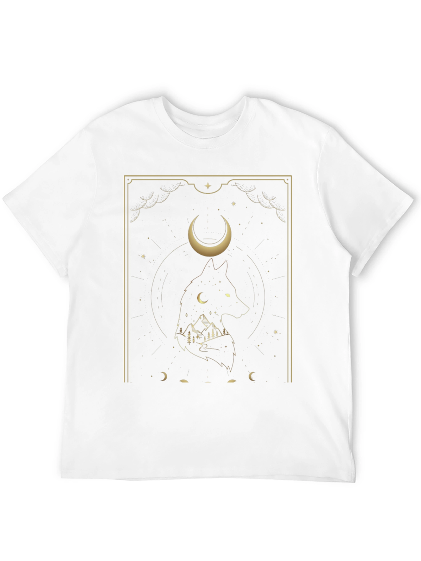 Wolf Moon Graphic Tee - Black T-Shirt