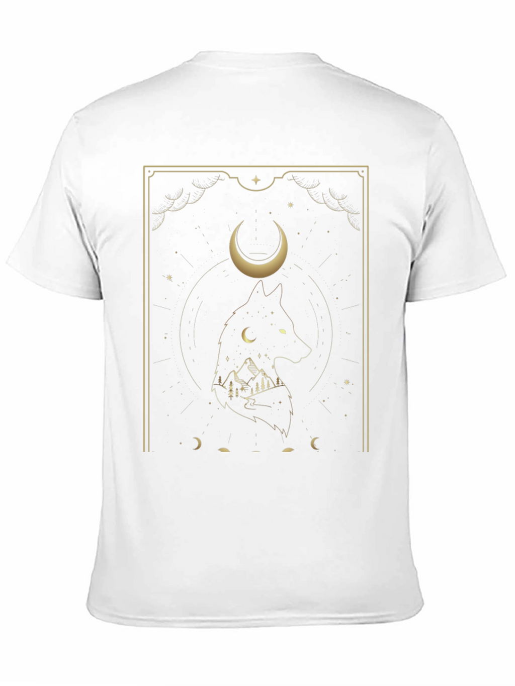 Wolf Moon Graphic Tee - Black T-Shirt