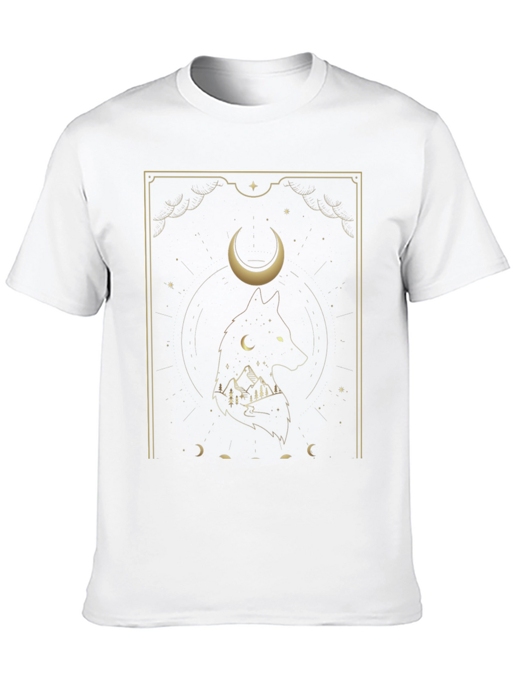 Wolf Moon Graphic Tee - Black T-Shirt