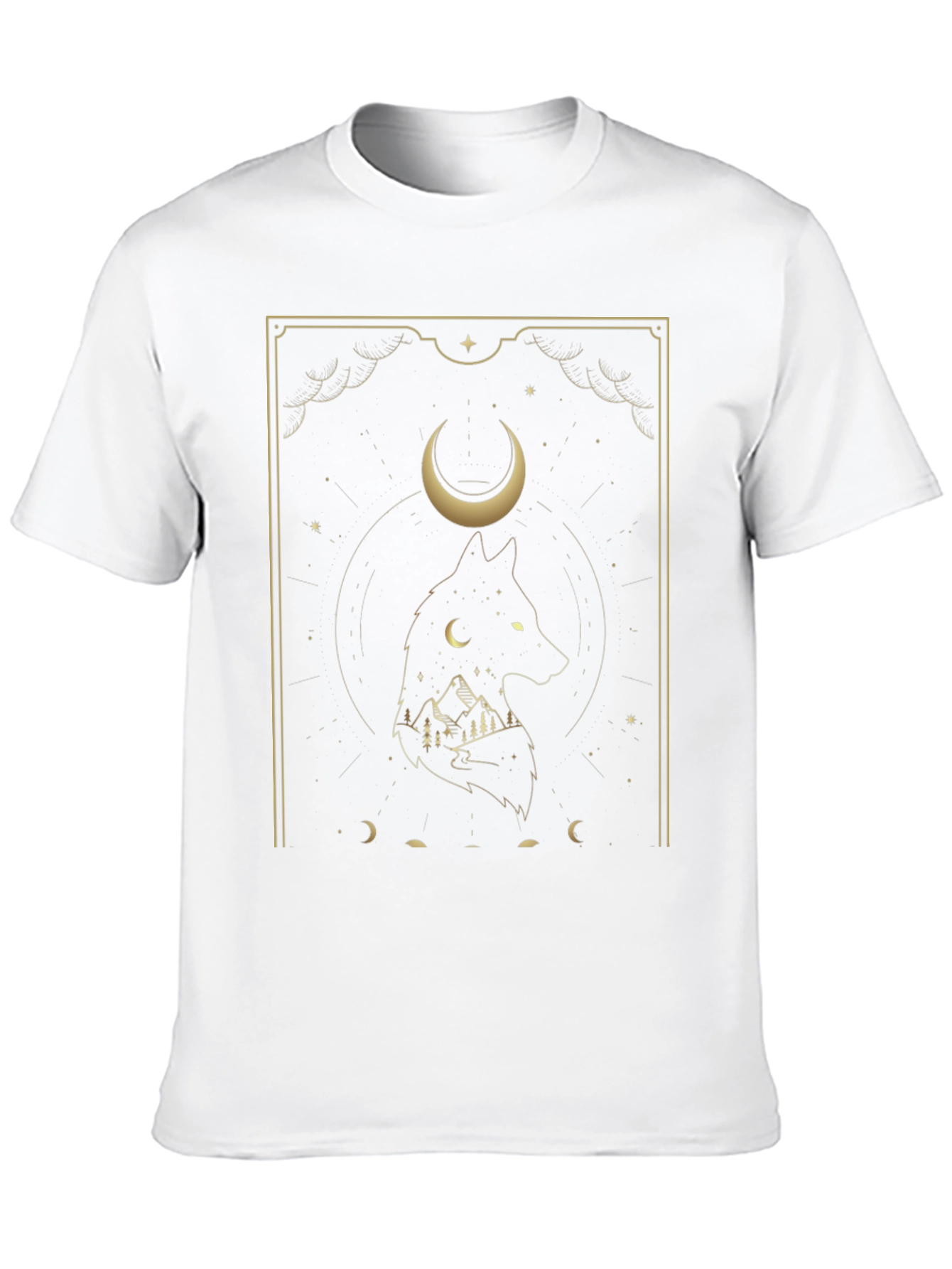Wolf Moon Graphic Tee - Black T-Shirt