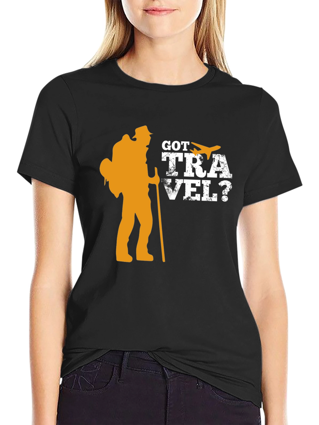 Got Travel? Black Graphic T-Shirt