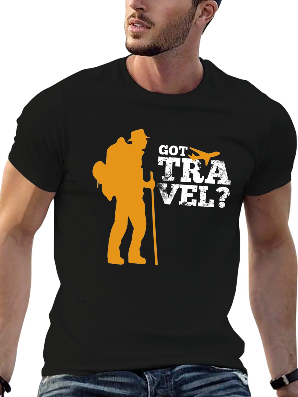 Got Travel? Black Graphic T-Shirt