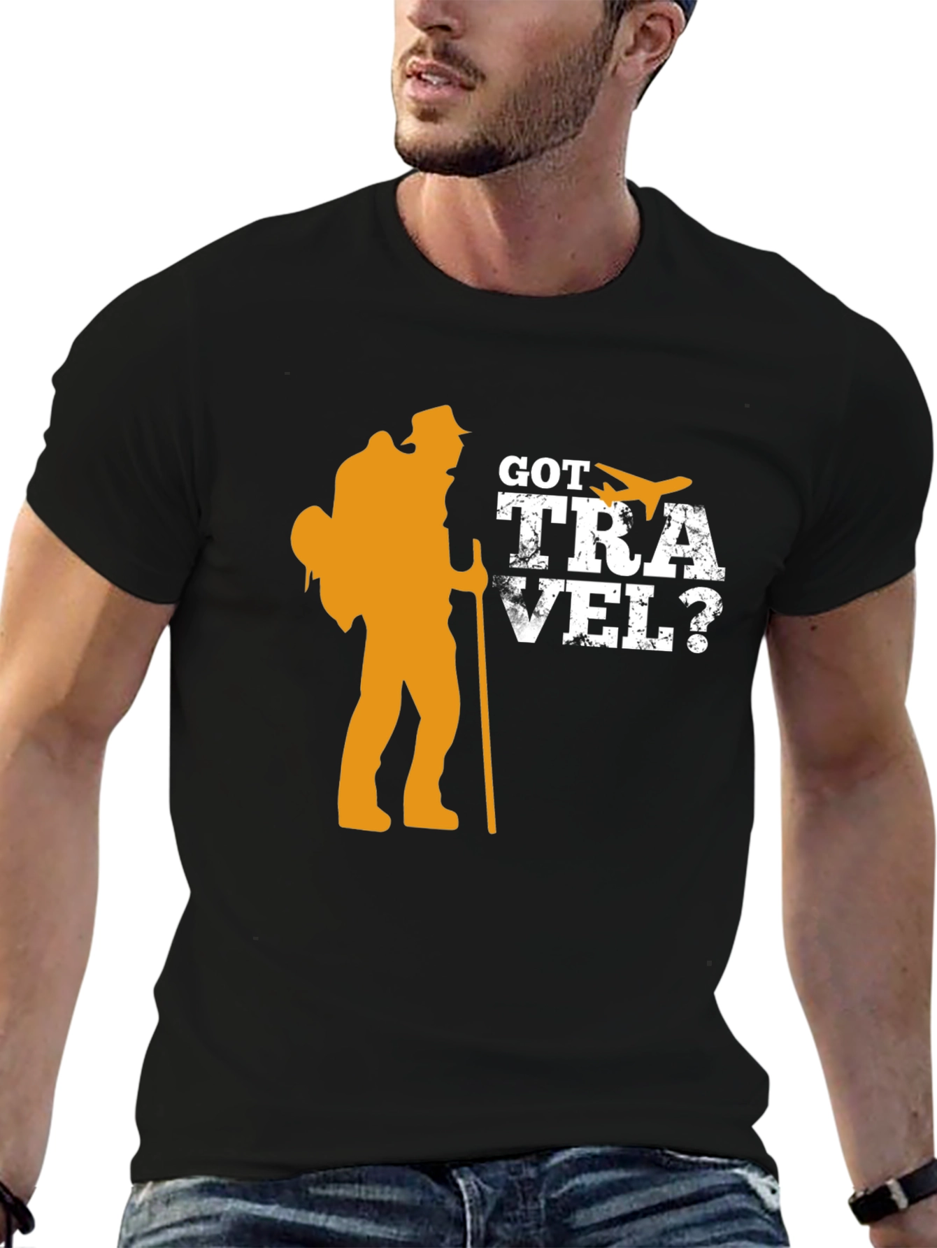Got Travel? Black Graphic T-Shirt