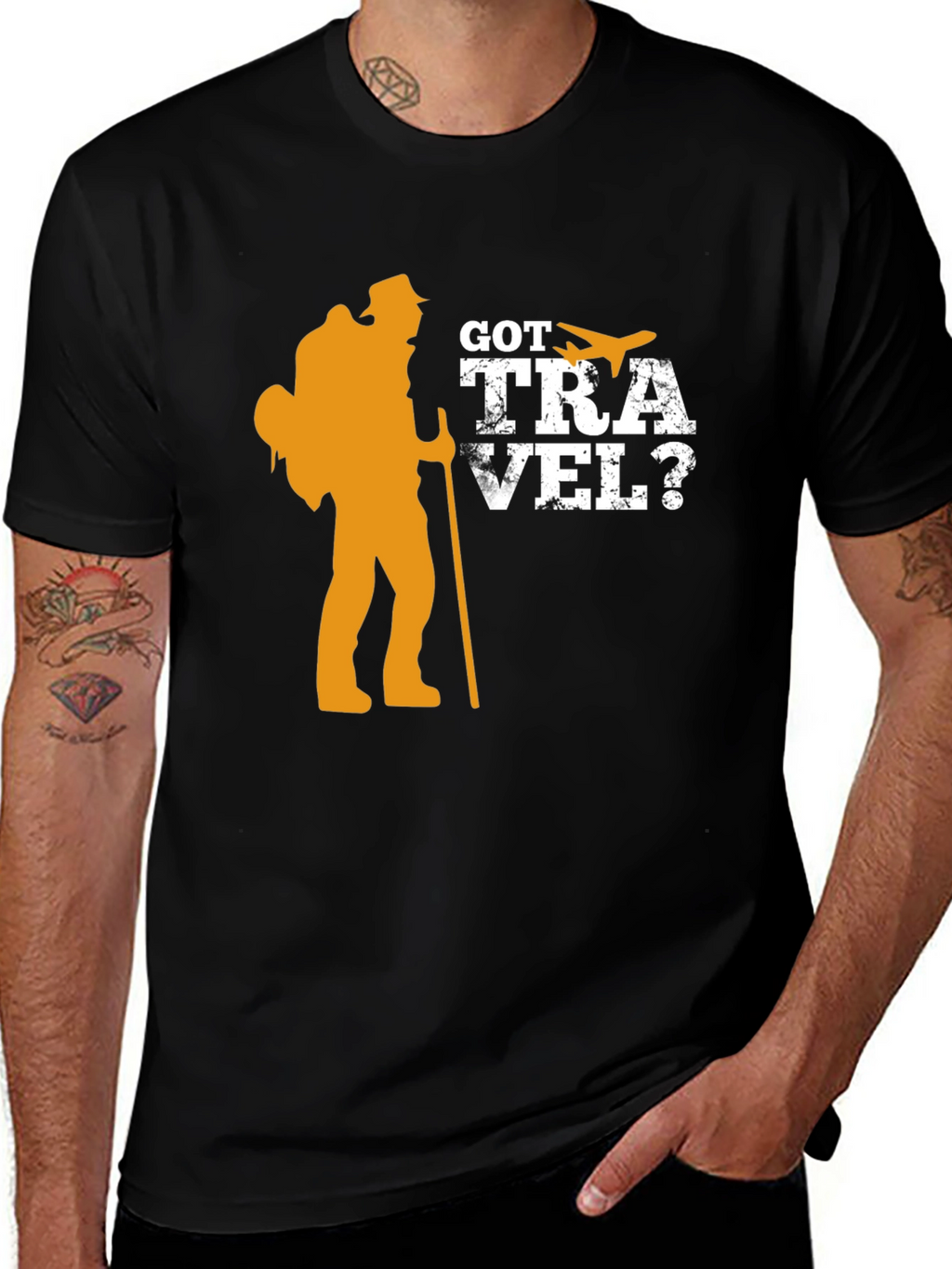 Got Travel? Black Graphic T-Shirt