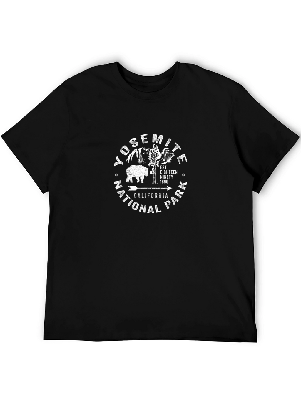 Yosemite National Park Black Graphic Tee