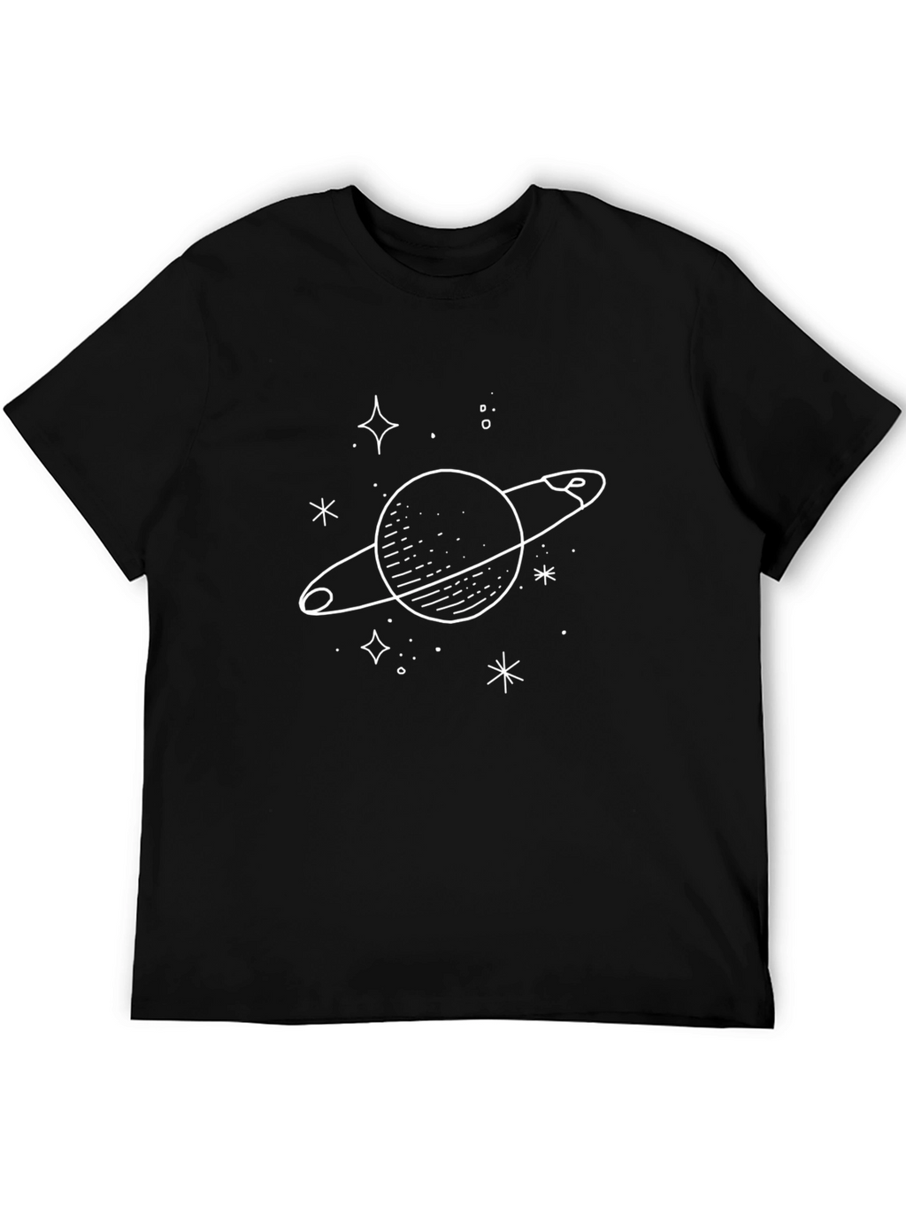 Saturn Graphic Black T-Shirt