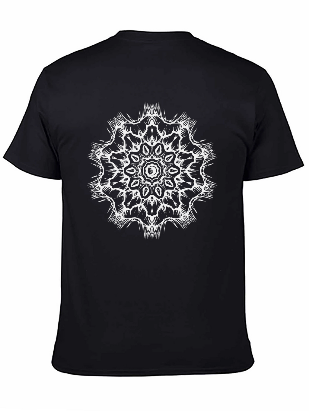 Black Mandala Graphic Tee - Stylish Comfort