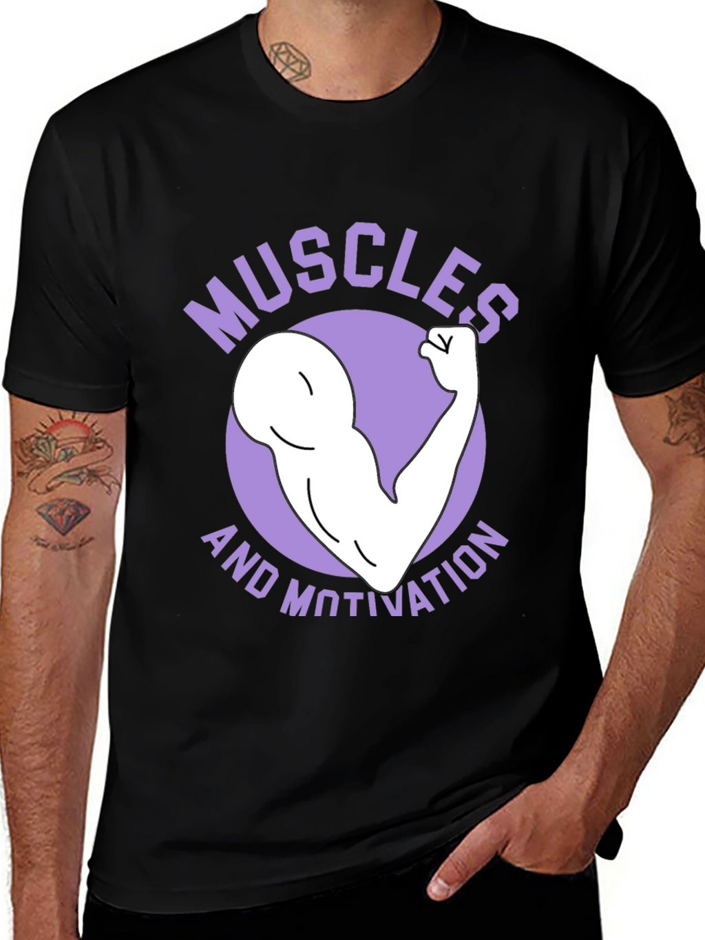 Muscles and Motivation Graphic T-Shirt