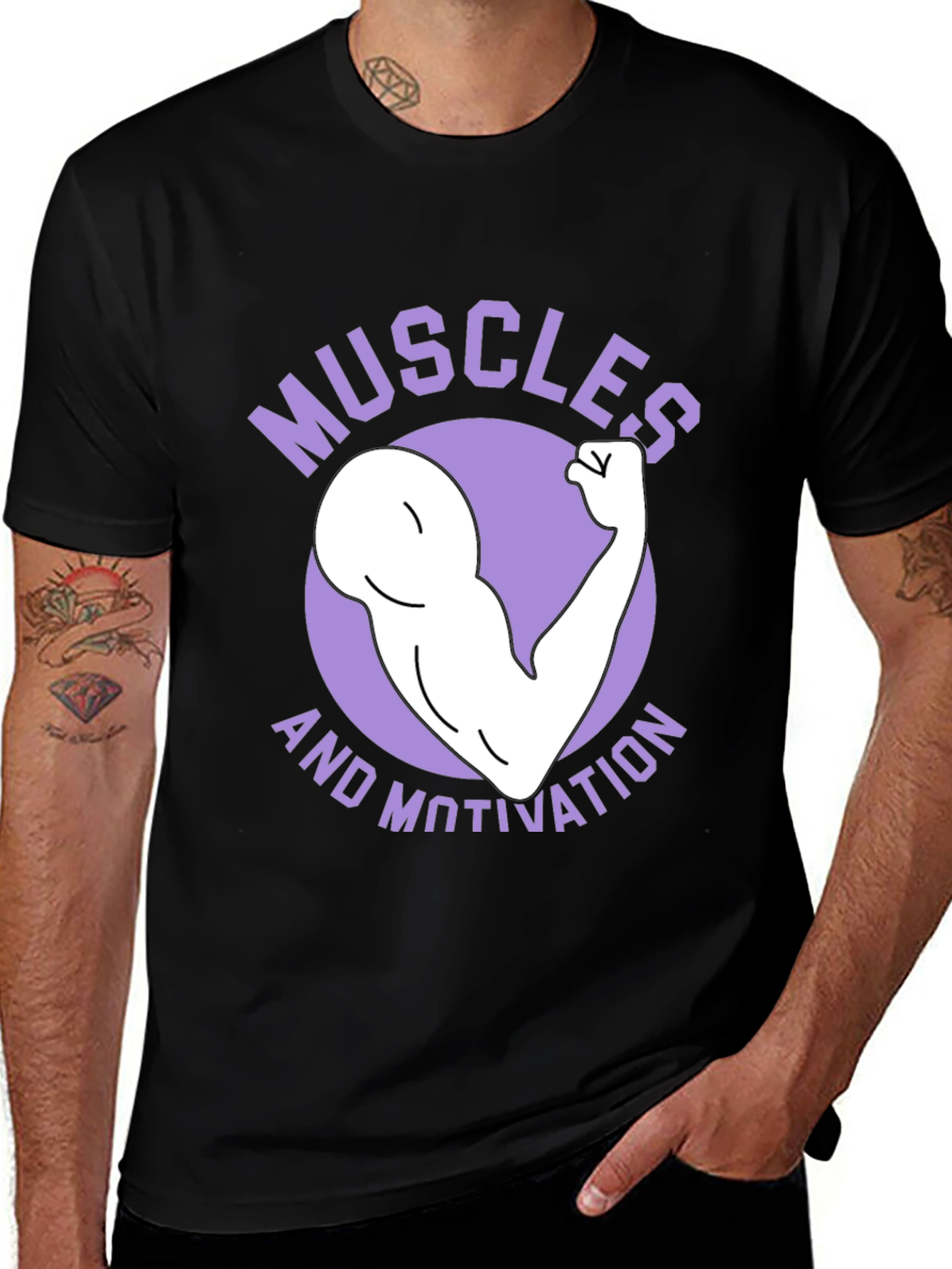 Muscles and Motivation Graphic T-Shirt