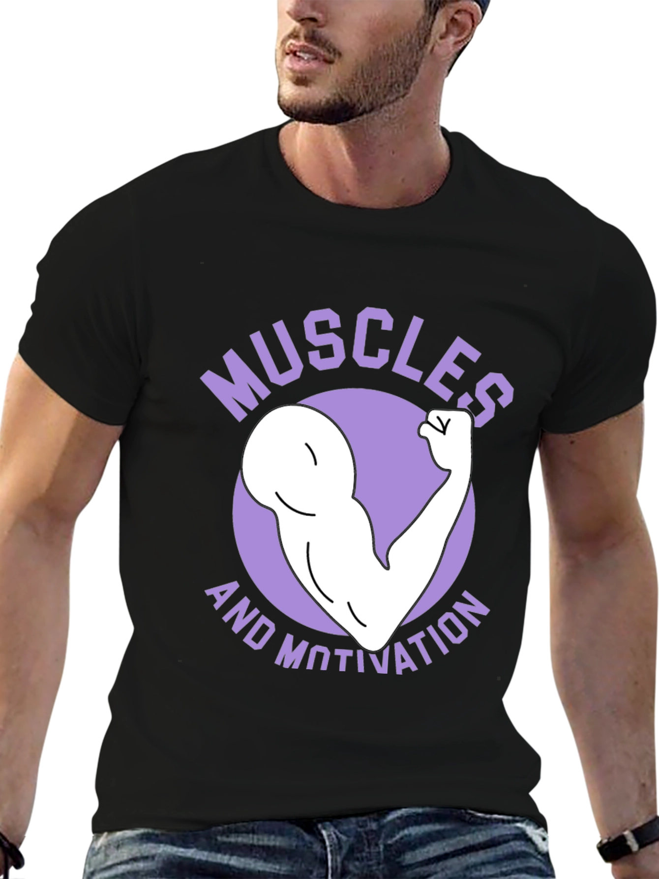 Muscles and Motivation Graphic T-Shirt