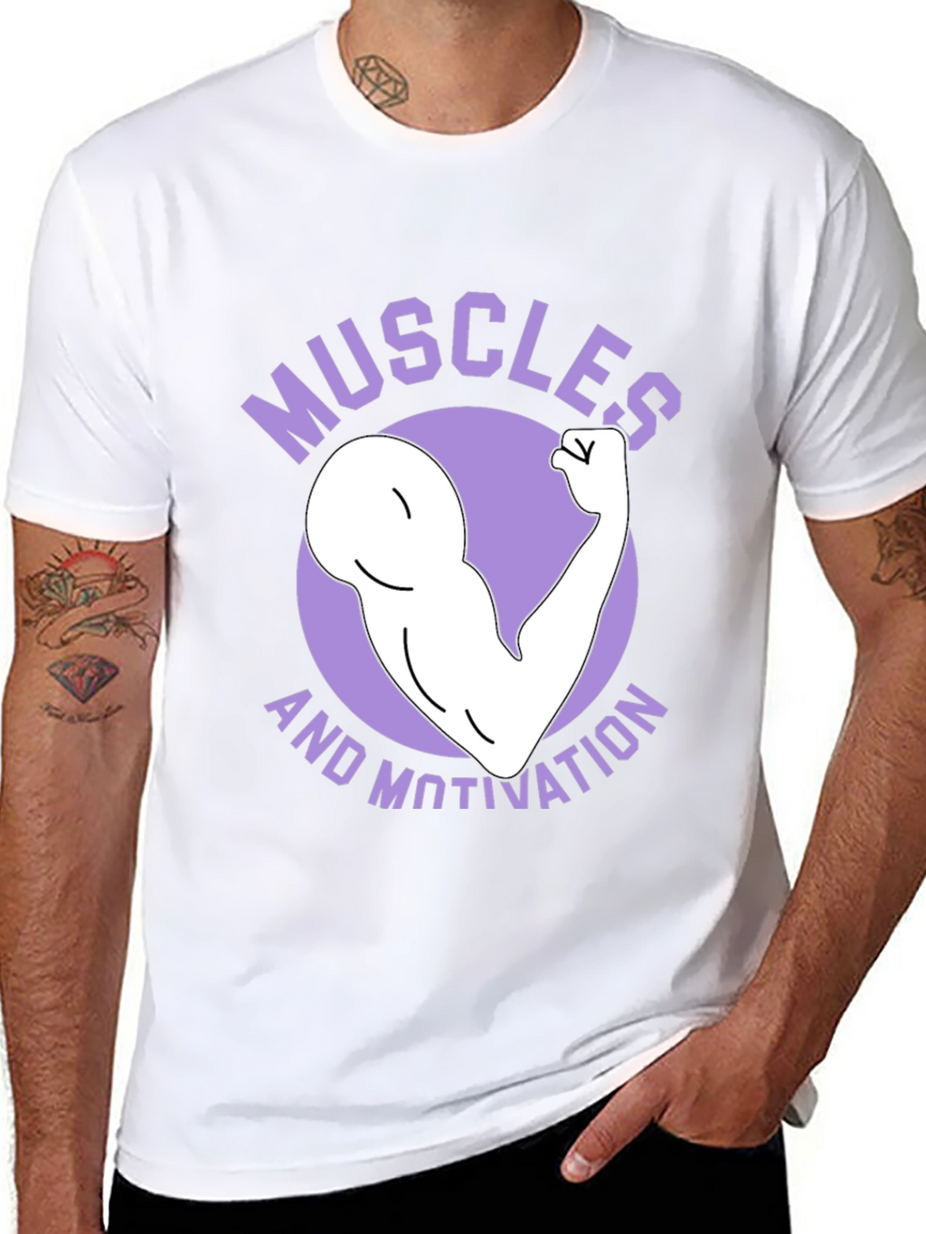 Muscles and Motivation Graphic T-Shirt