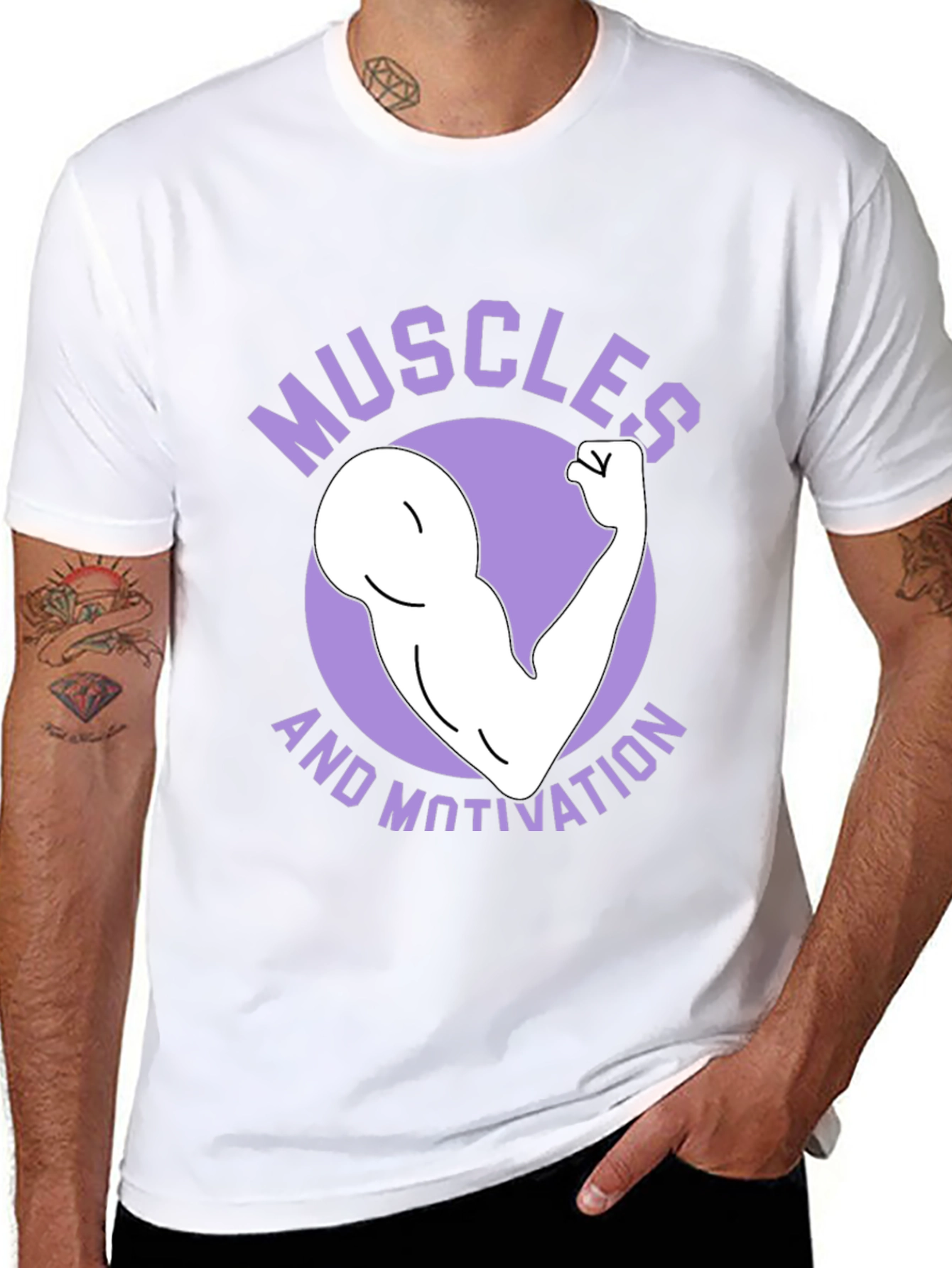 Muscles and Motivation Graphic T-Shirt