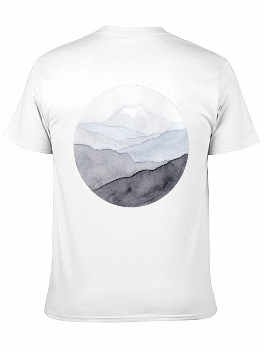 Mountain Range Graphic Tee - Black Casual Shirt