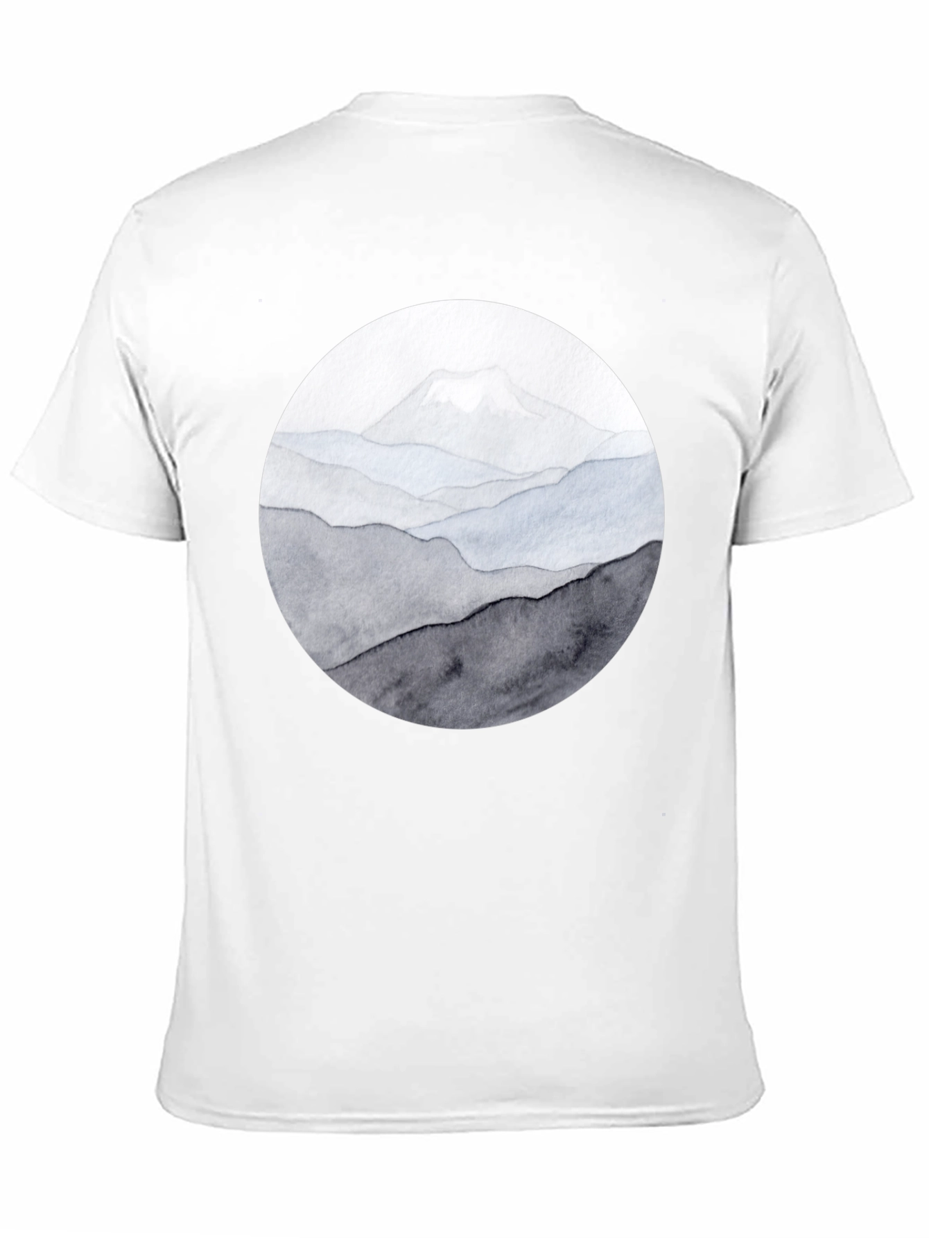 Mountain Range Graphic Tee - Black Casual Shirt