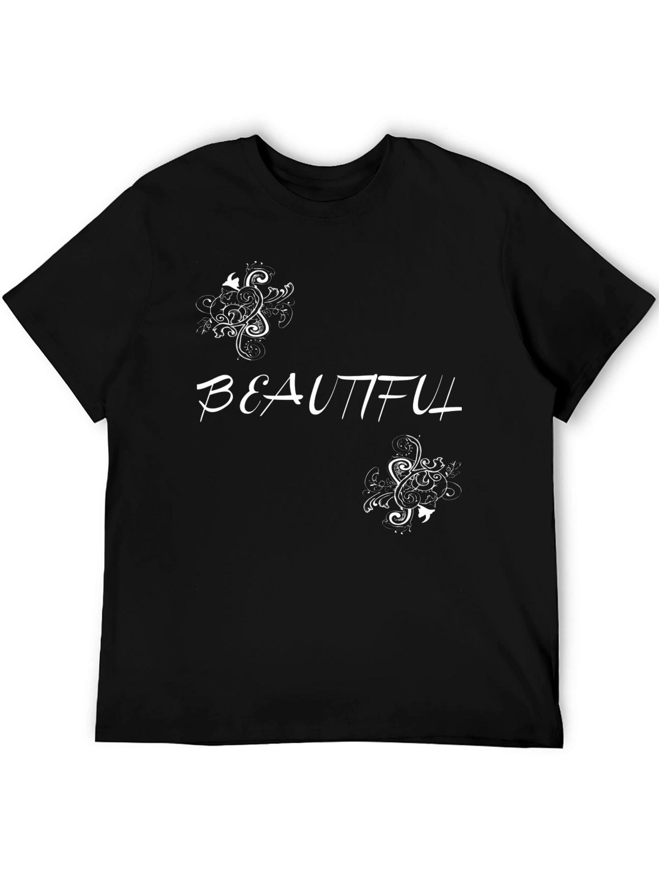 Beautifully Designed Black T-Shirt