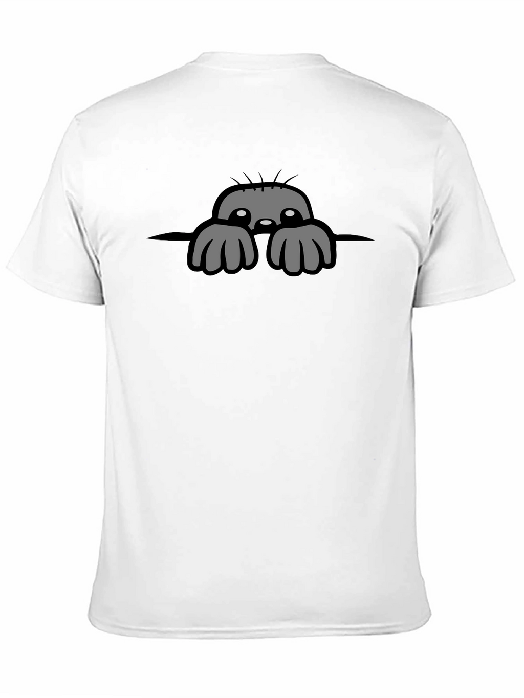 Peeking Monster Graphic T-Shirt - Black