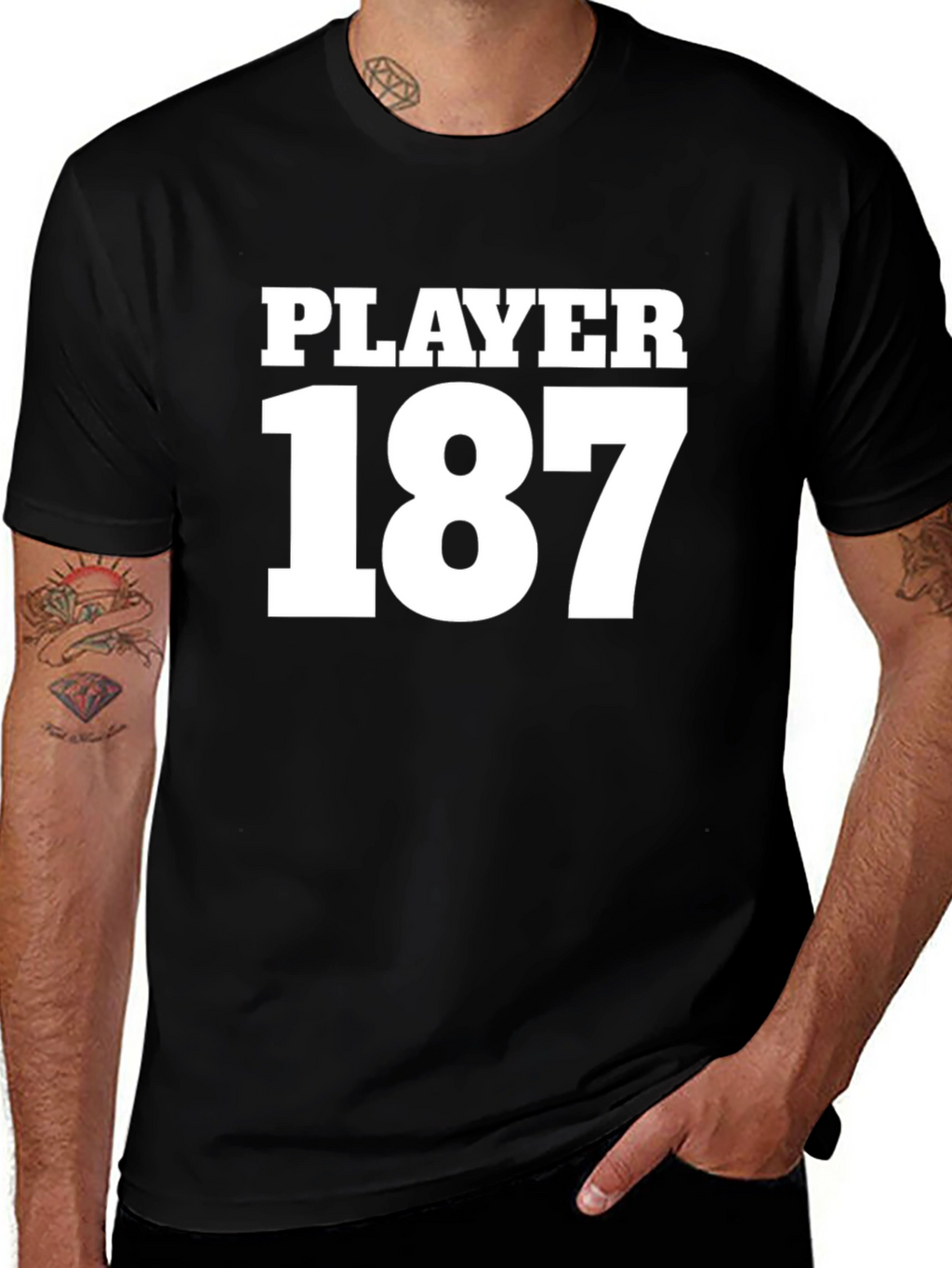 Player 187 T-Shirt - Bold Statement Tee