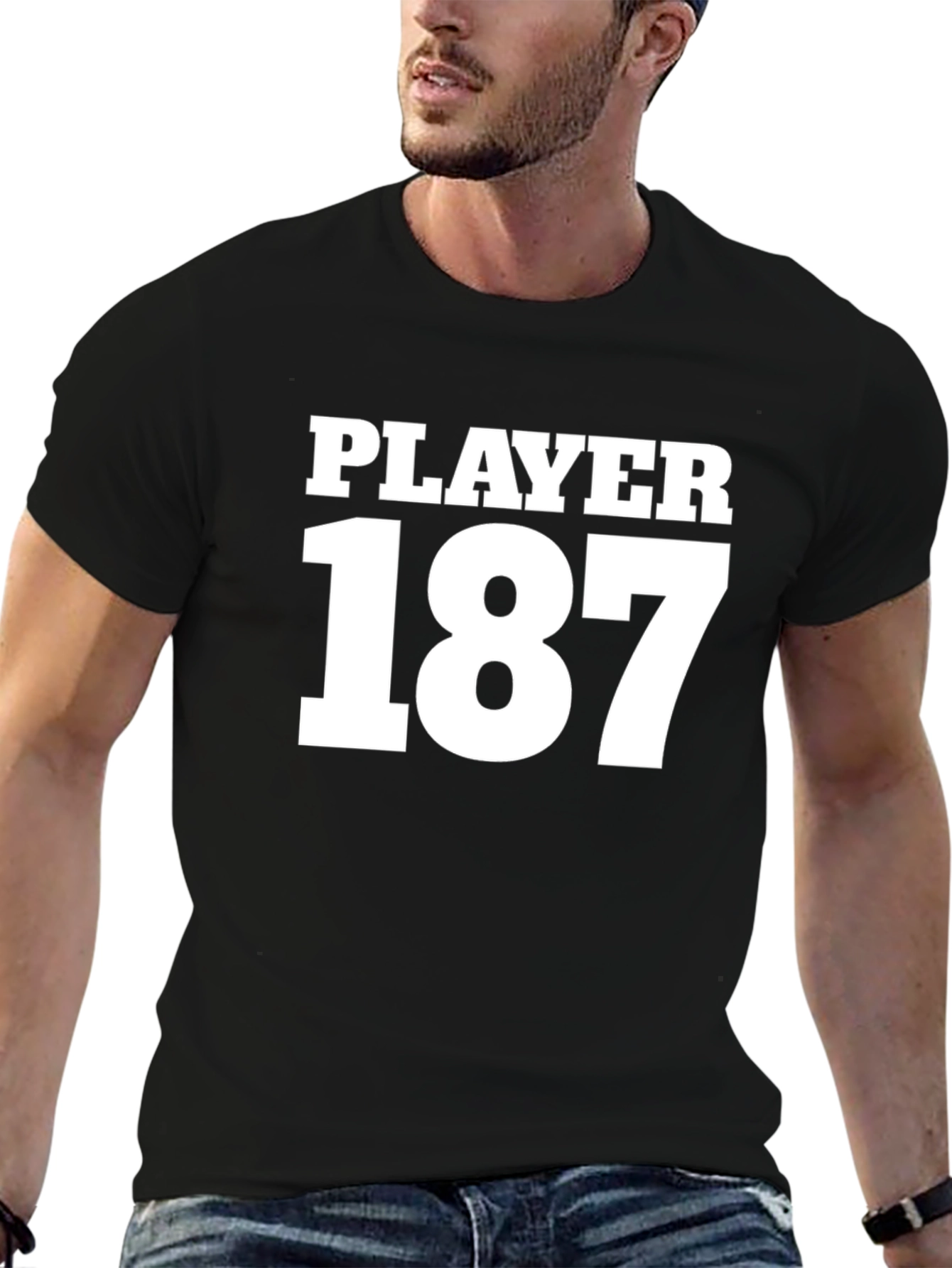 Player 187 T-Shirt - Bold Statement Tee