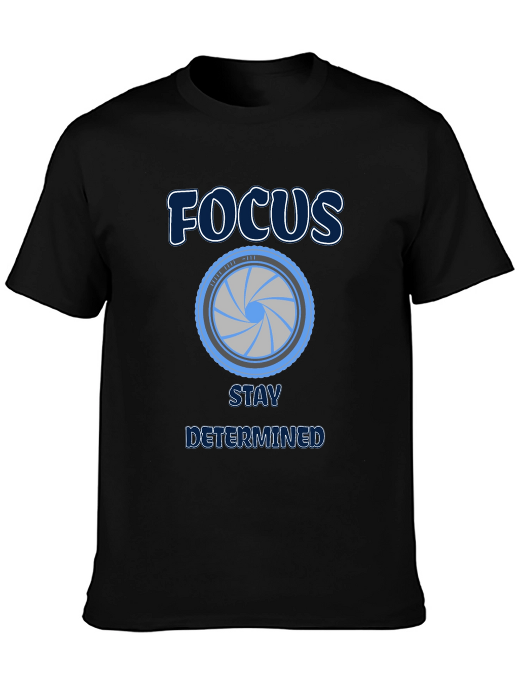 Focus Stay Determined Graphic Tee - Black