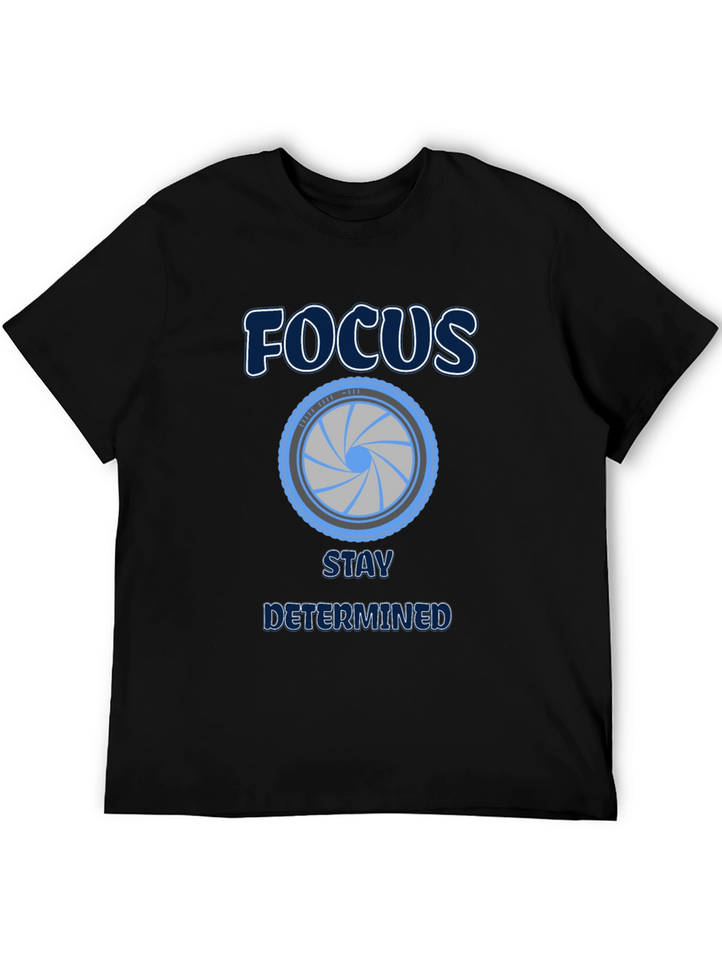 Focus Stay Determined Graphic Tee - Black