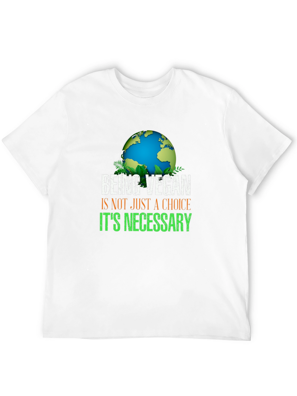 Vegan Necessary T-Shirt - Earth Design