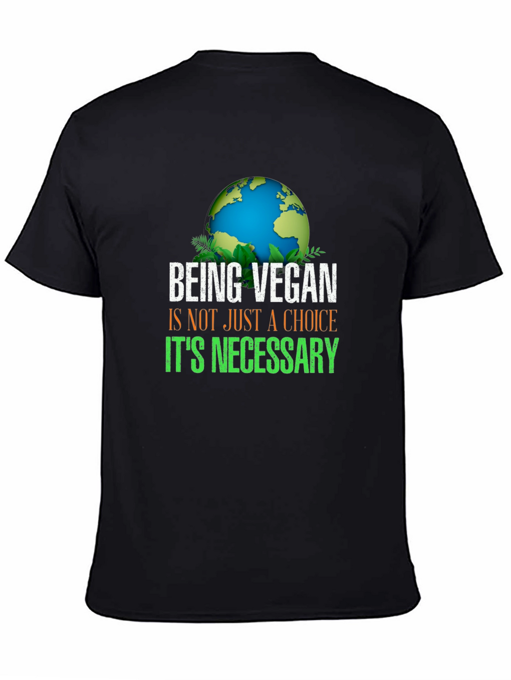 Vegan Necessary T-Shirt - Earth Design