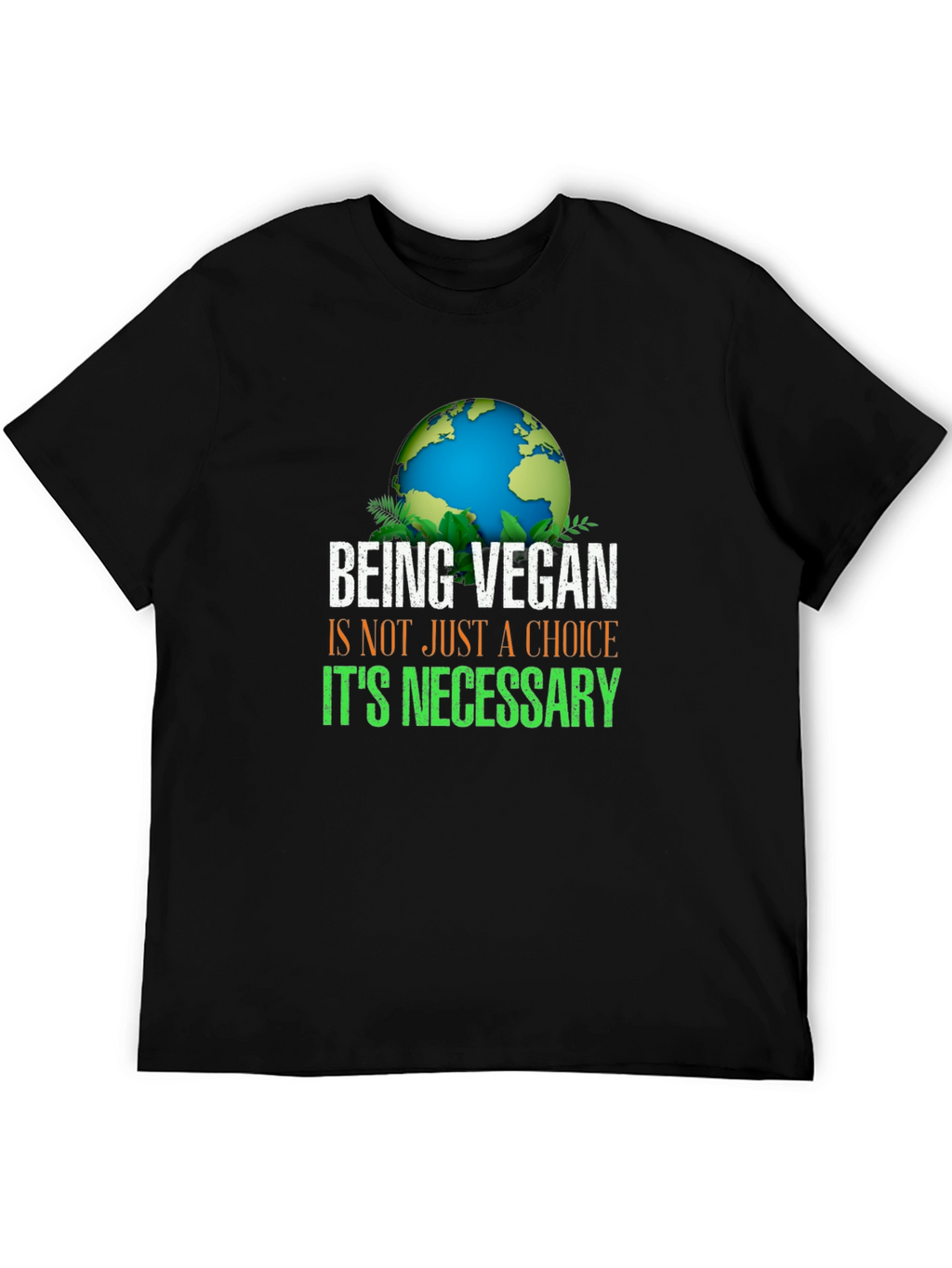 Vegan Necessary T-Shirt - Earth Design