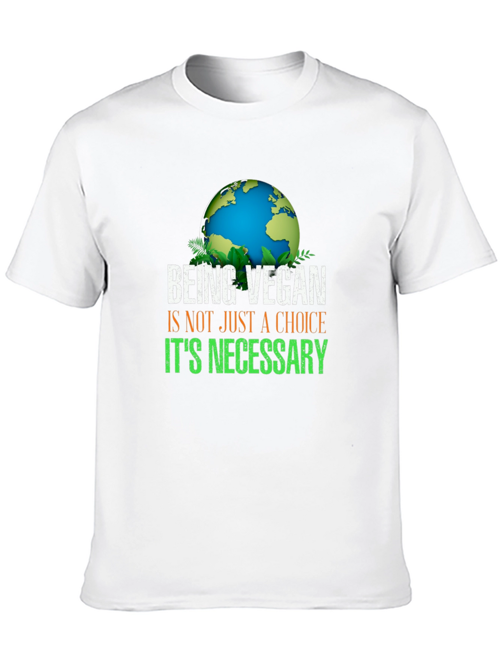 Vegan Necessary T-Shirt - Earth Design