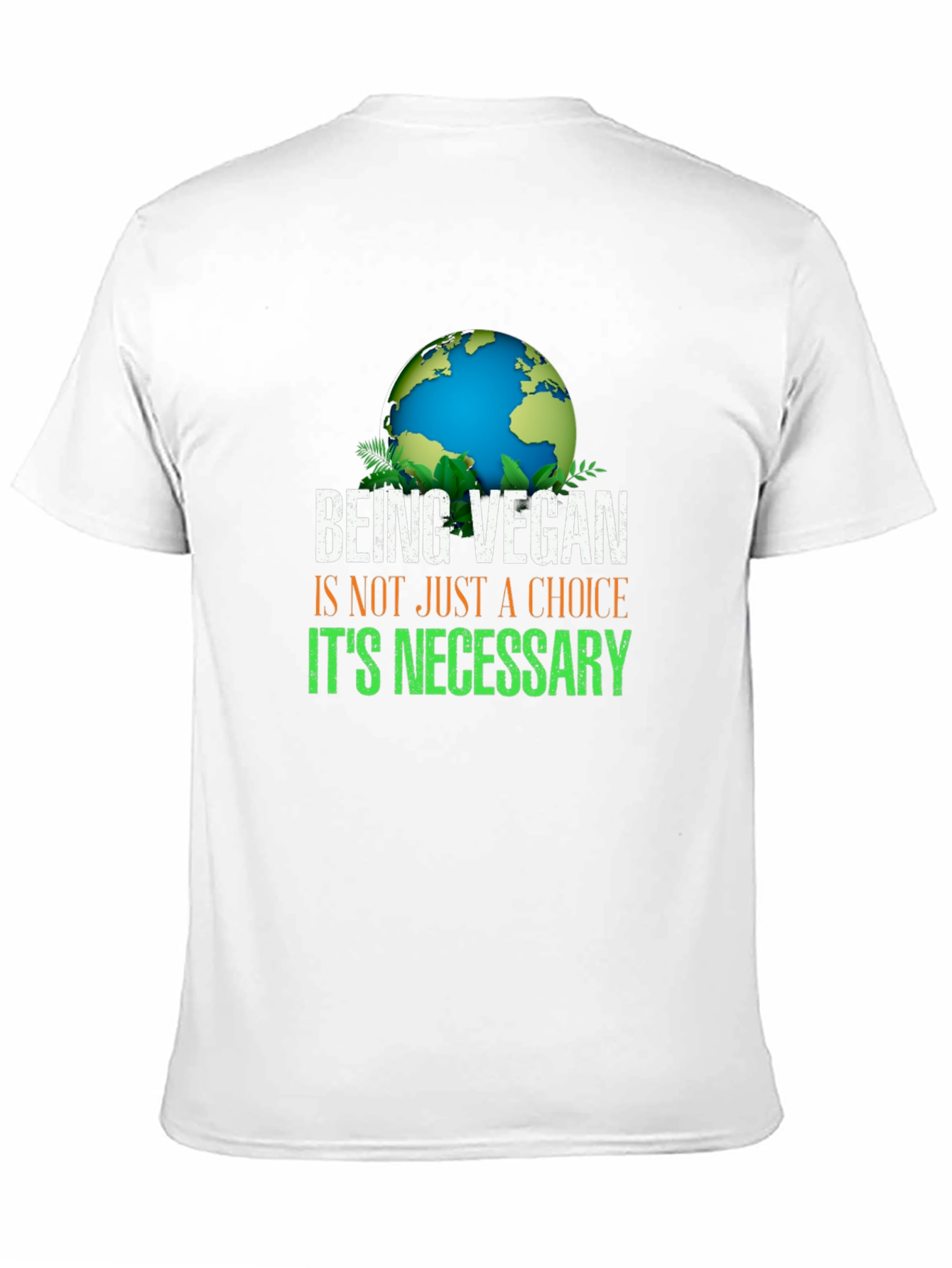 Vegan Necessary T-Shirt - Earth Design