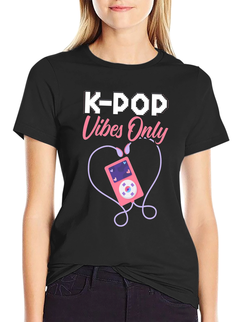 K-Pop Vibes Only Graphic T-Shirt