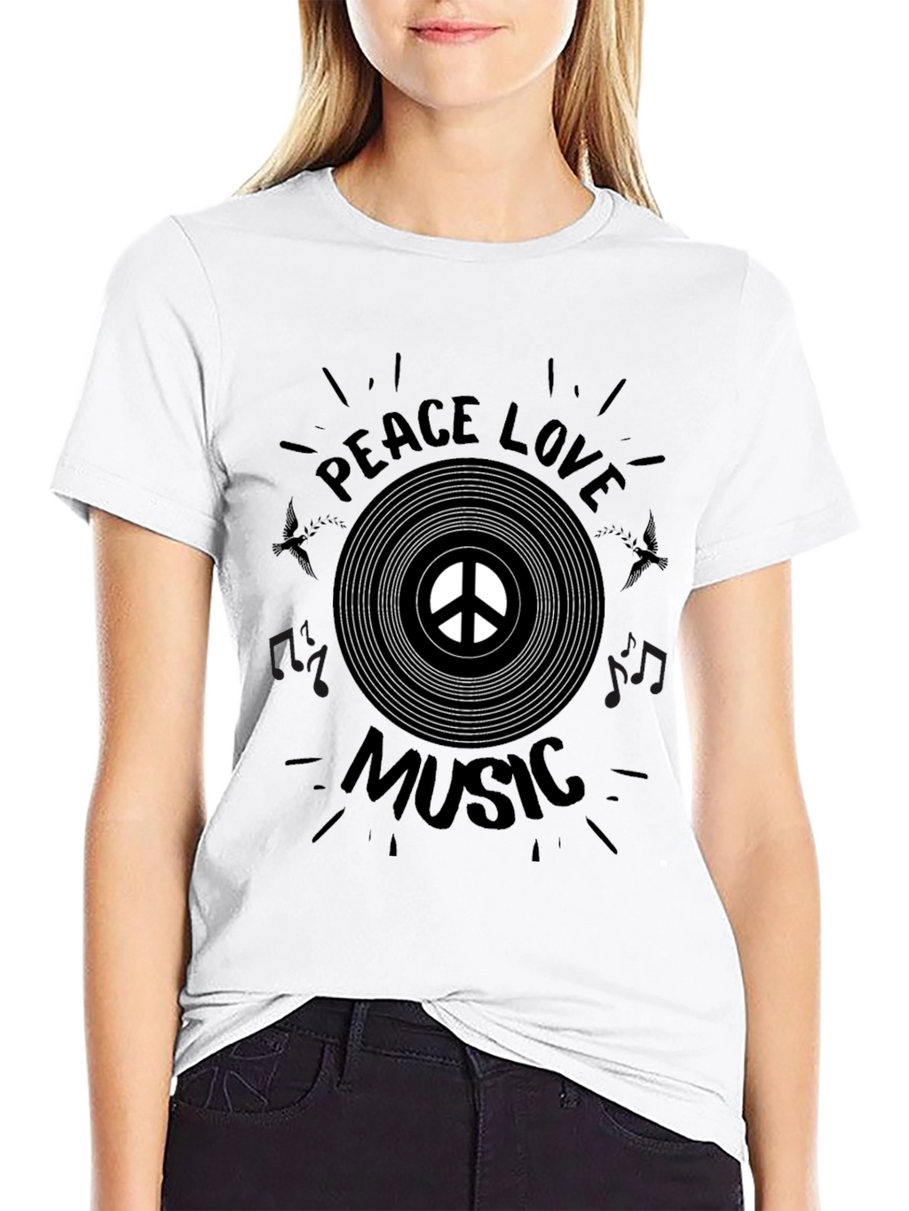 Peace Love Music Graphic Tee