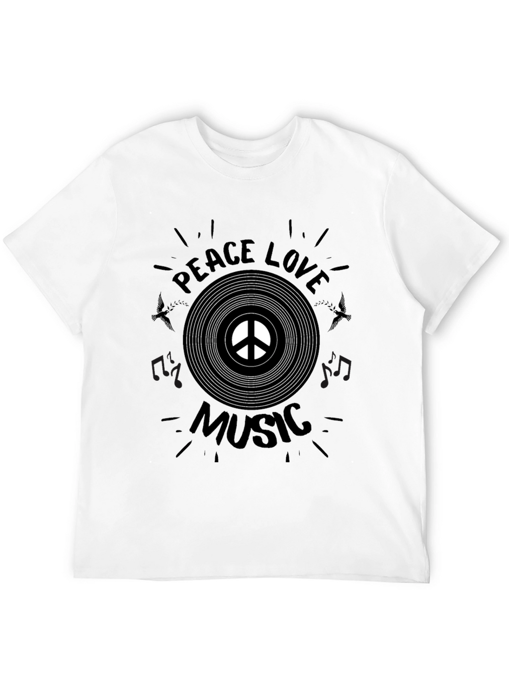 Peace Love Music Graphic Tee