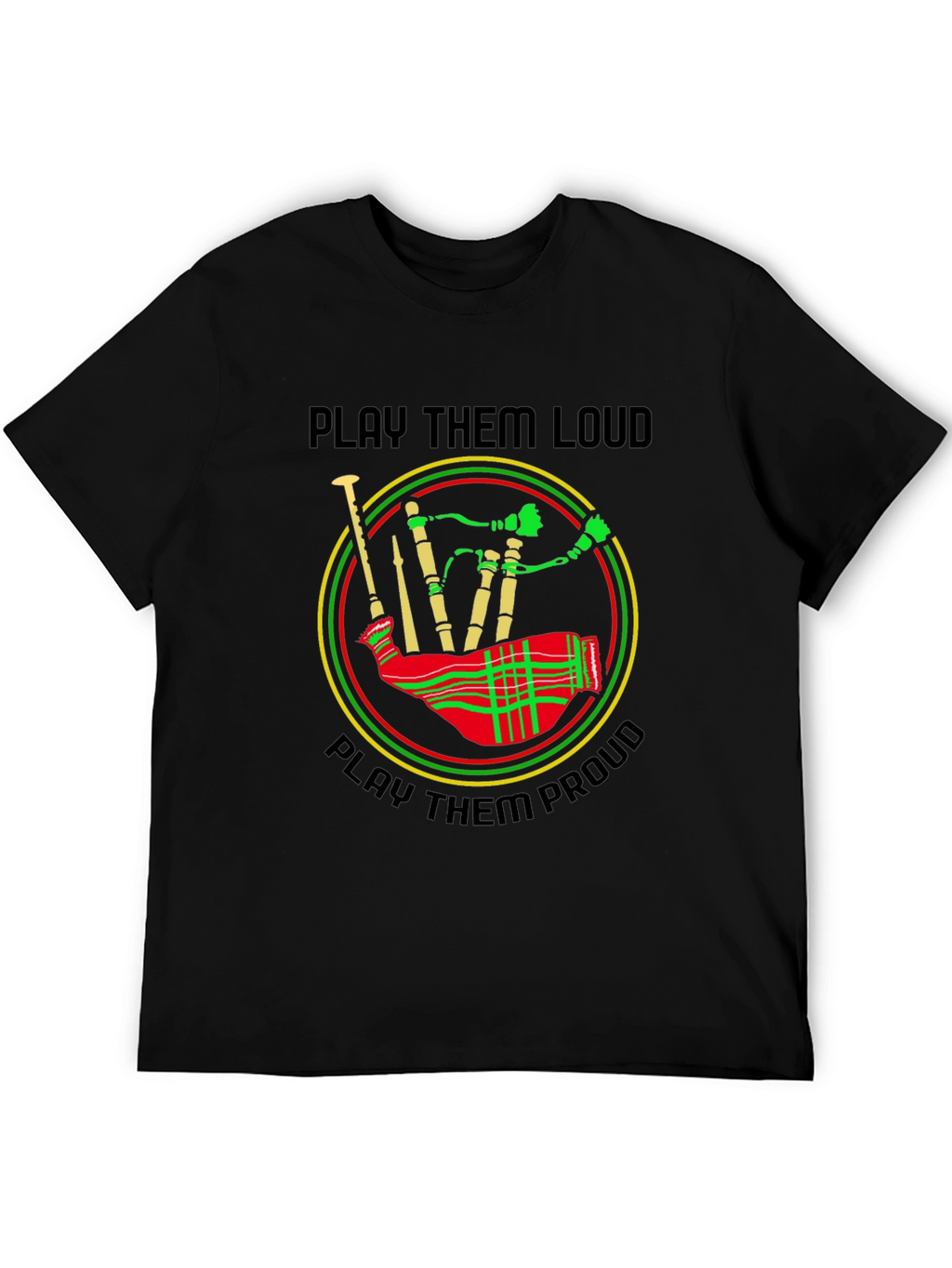 Bagpipe Graphic Tee - Play Them Loud