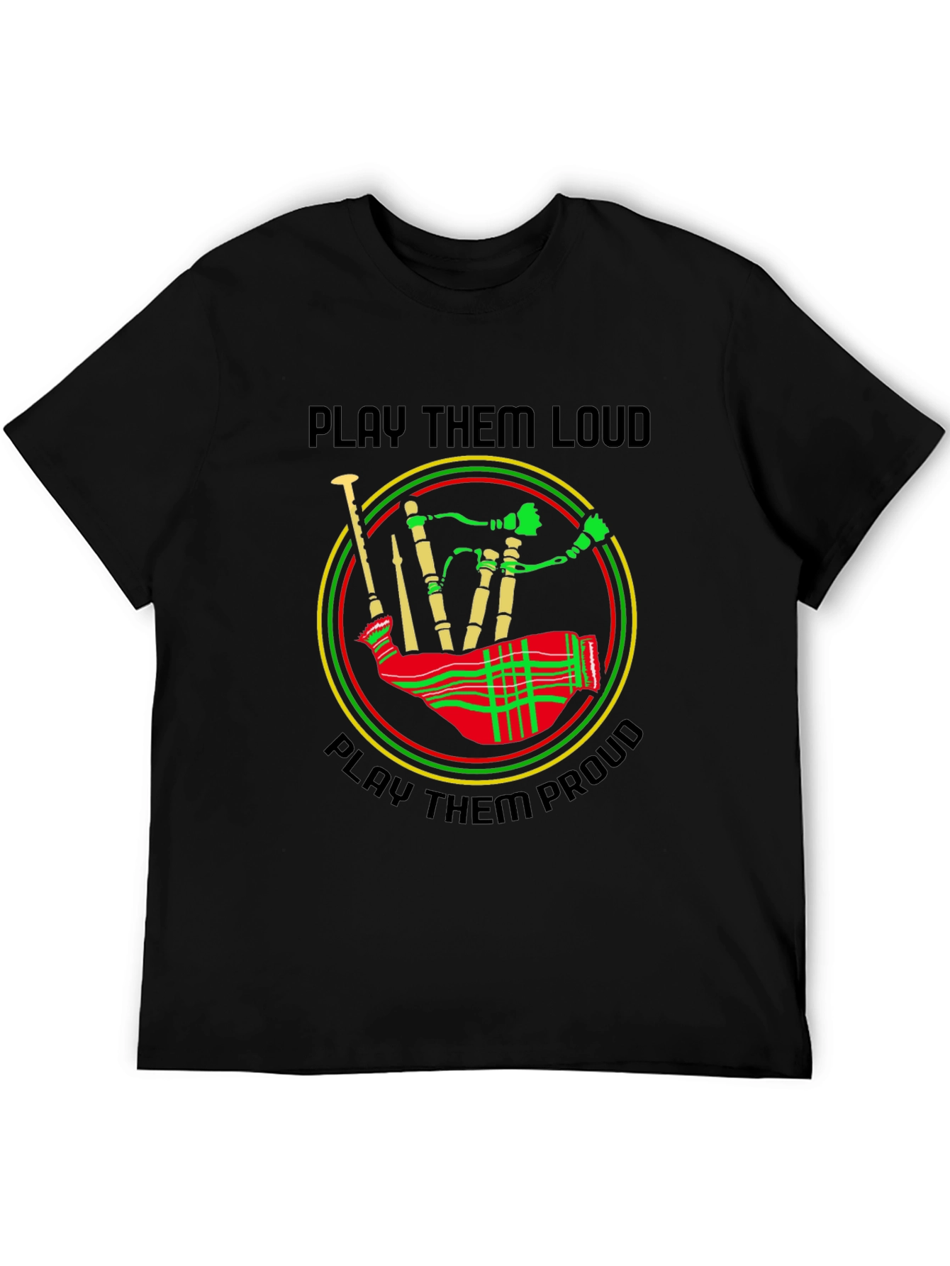 Bagpipe Graphic Tee - Play Them Loud