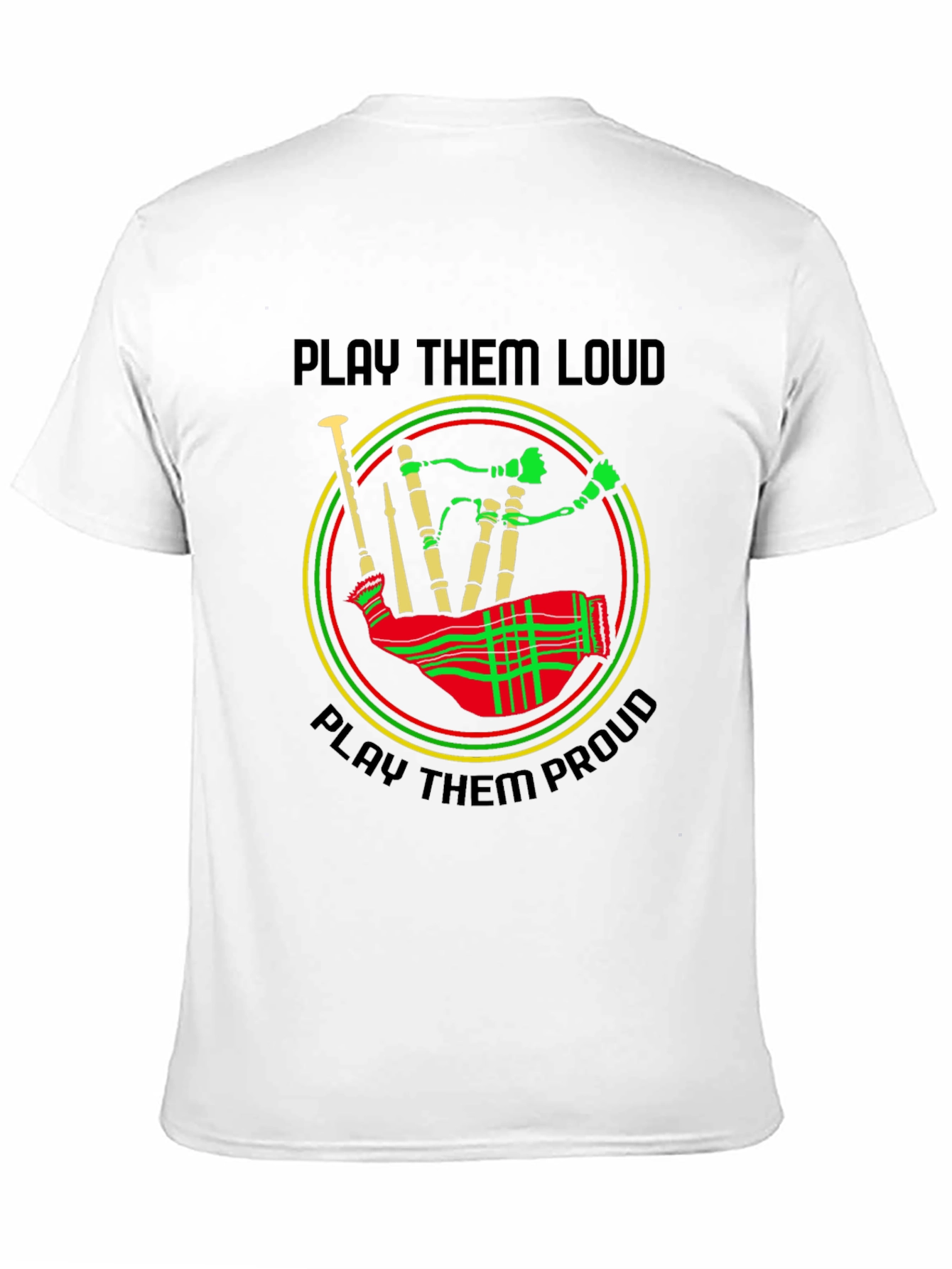 Bagpipe Graphic Tee - Play Them Loud