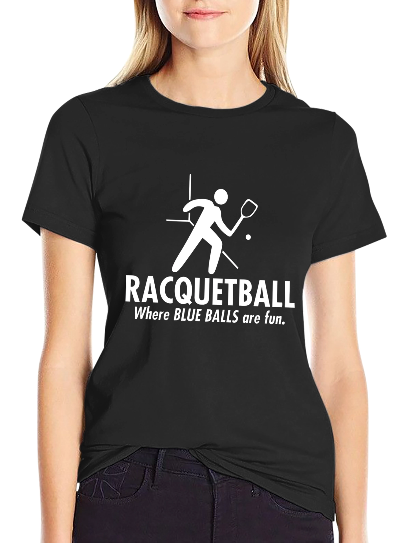 Racquetball Fun Graphic T-Shirt
