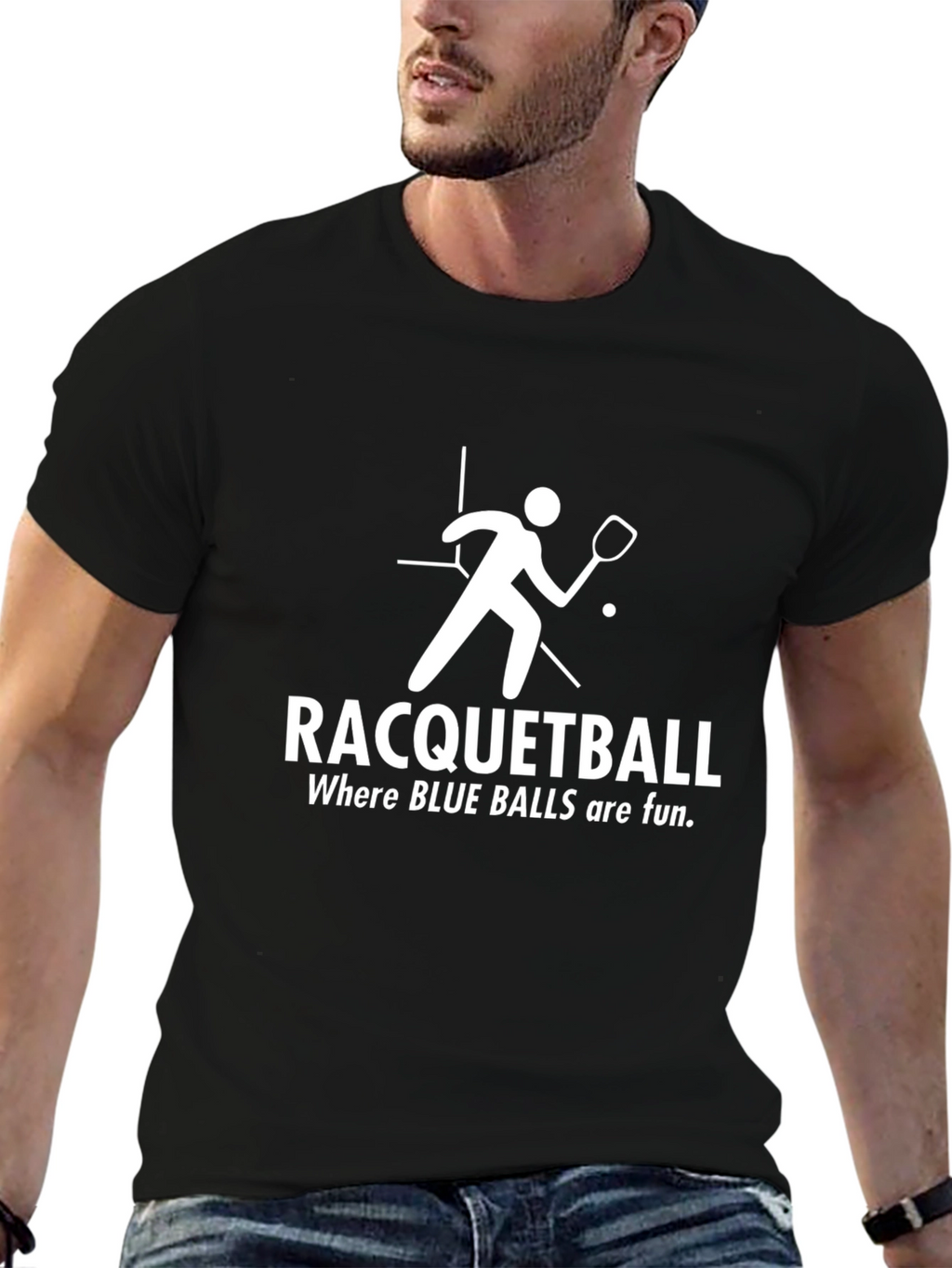 Racquetball Fun Graphic T-Shirt