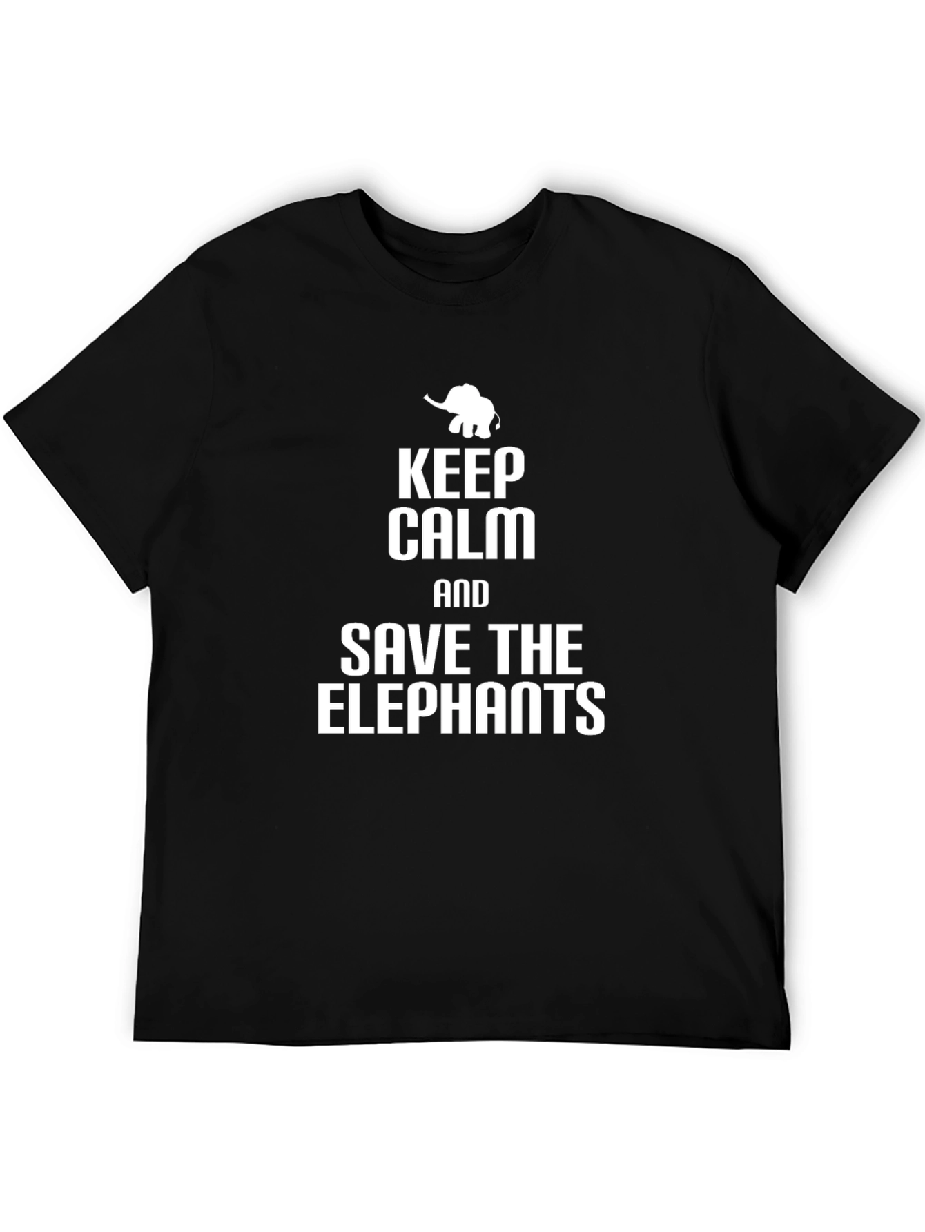 Keep Calm Save Elephants Graphic Tee