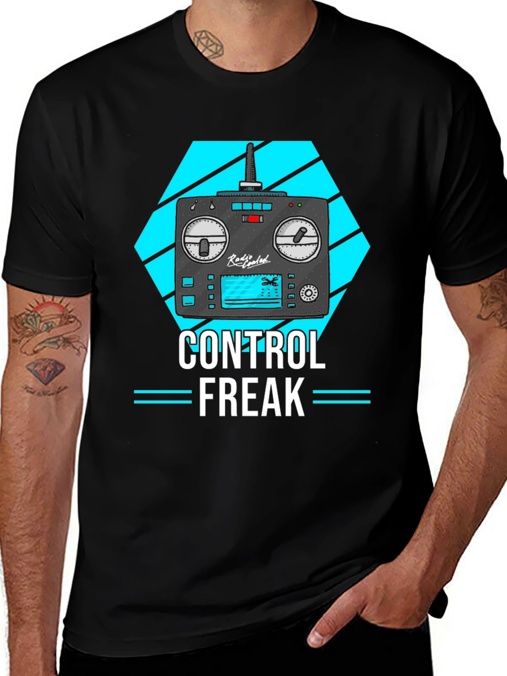Control Freak T-Shirt - Black Graphic Tee