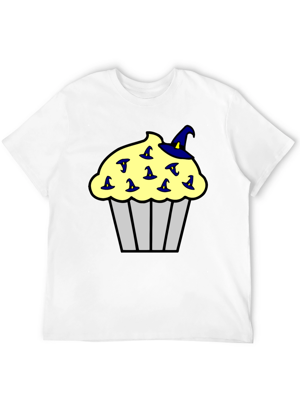 Cupcake Witch Hats Mens Black T-Shirt