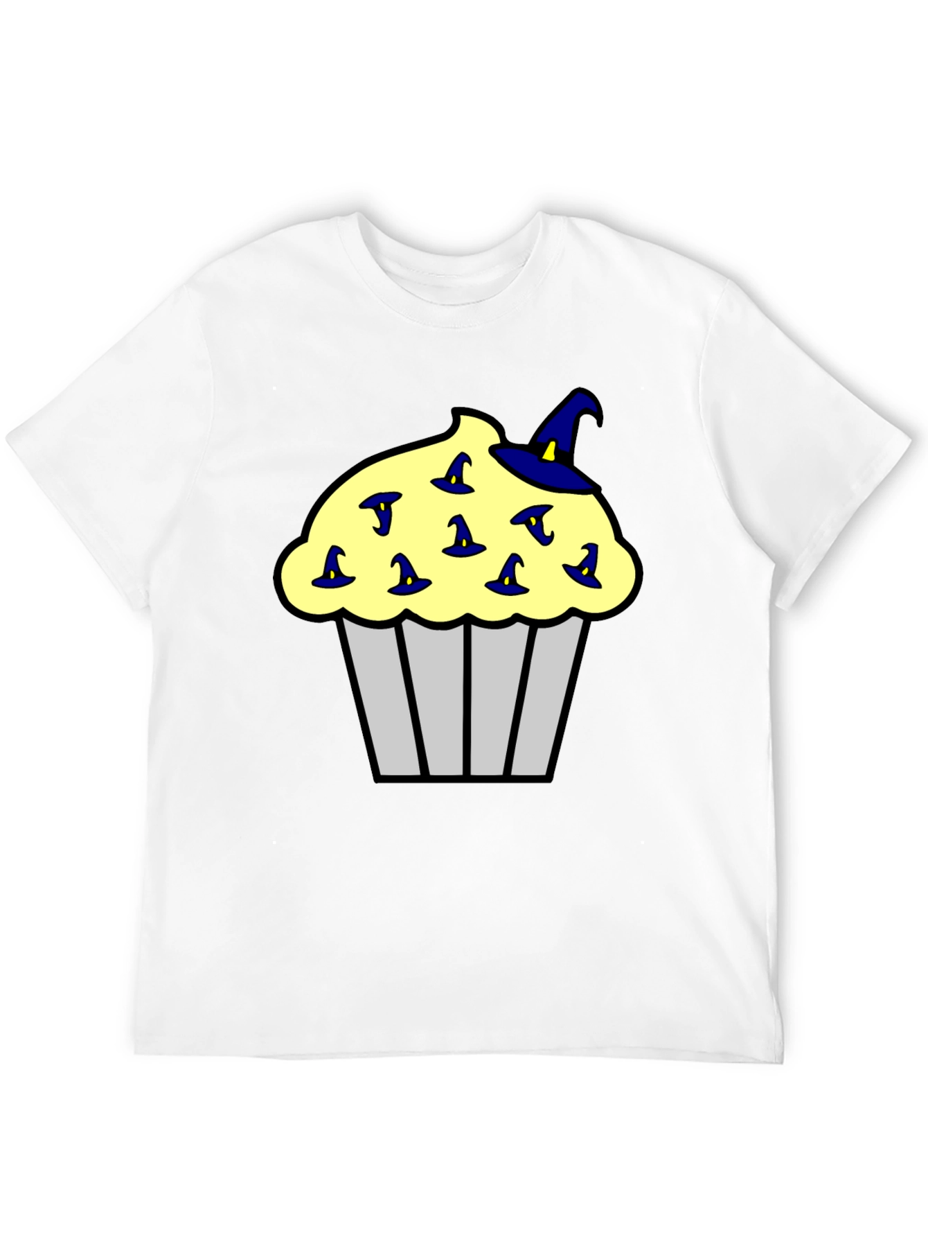 Cupcake Witch Hats Mens Black T-Shirt
