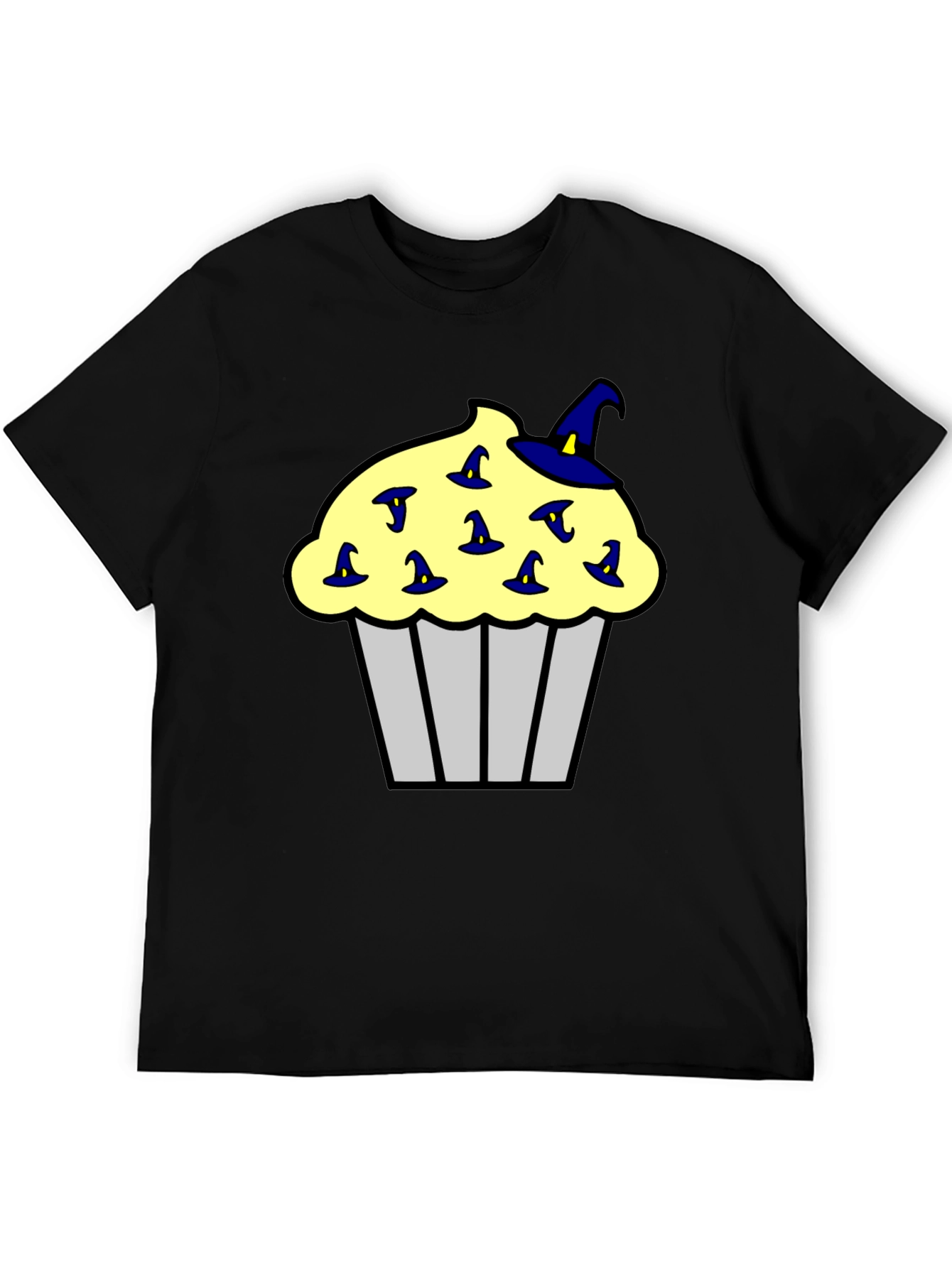 Cupcake Witch Hats Mens Black T-Shirt