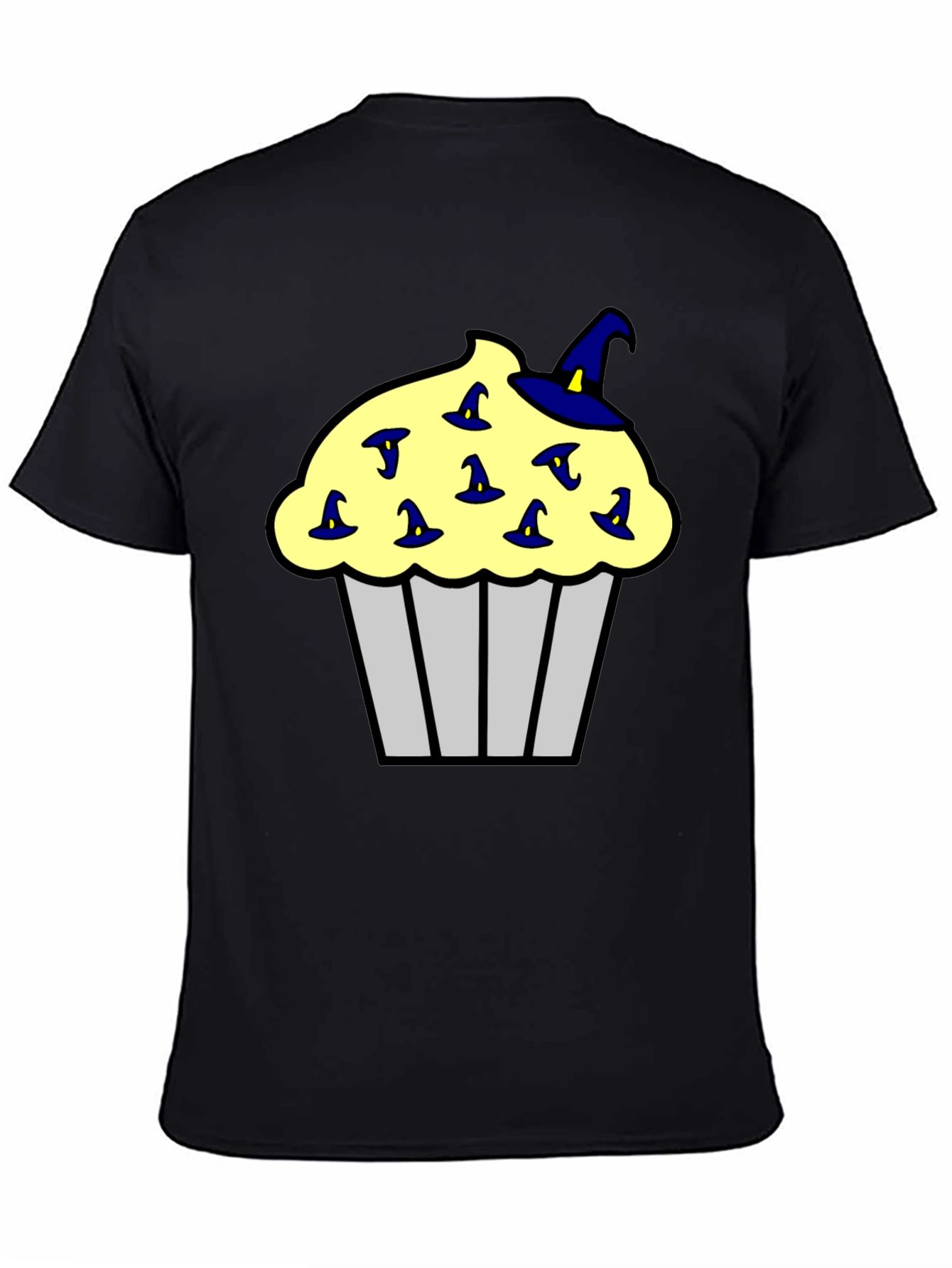 Cupcake Witch Hats Mens Black T-Shirt