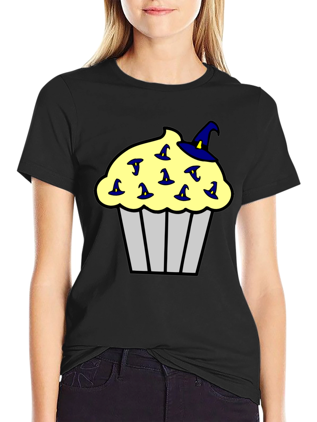 Cupcake Witch Hats Mens Black T-Shirt